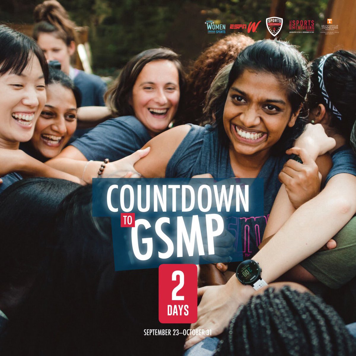 2 DAYS! It's almost time for #GSMP2018. This year we welcome 15 women from 14 countries for five weeks of empowerment. In 2017, <a href="/Sangee81/">Sangee M</a> was mentored at <a href="/burtonsnowboard/">Burton Snowboards</a>, where she developed plans for empowering girls in India through ultimate frisbee! 💪🇺🇸🥏 #sportsdiplomacy