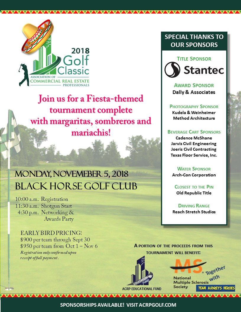 Just a reminder to sign up for the ACRP Golf Classic today! ow.ly/3jB630lUXlR