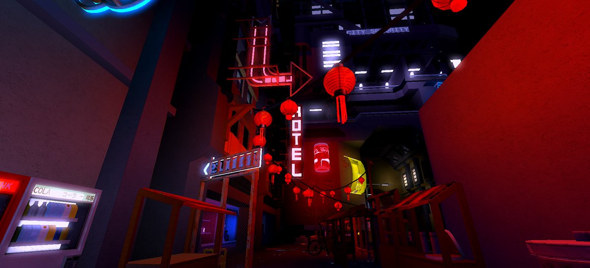 Asimo3089 On Twitter Neon District Is One Of My Favorite Places In Roblox - nani roblox id code