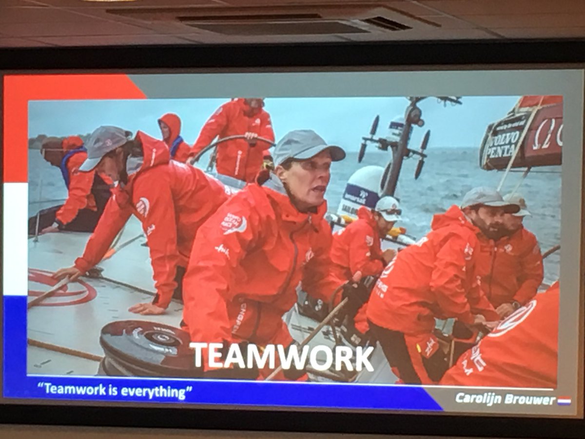 ZwolleRegio's tweet image. Als afsluiting van deze geweldige zeildag inspirerende lezing van #CarolijnBrouwer winnaar vd Volvo Ocean Race “Teamwork is everything”