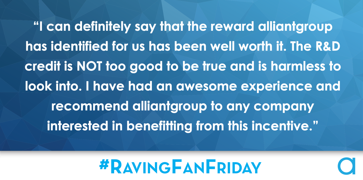 alliantgroup's tweet photo. This week's Raving Fan is an engineering firm from Texas!  #RavingFanFriday https://t.co/LkW3SprchR