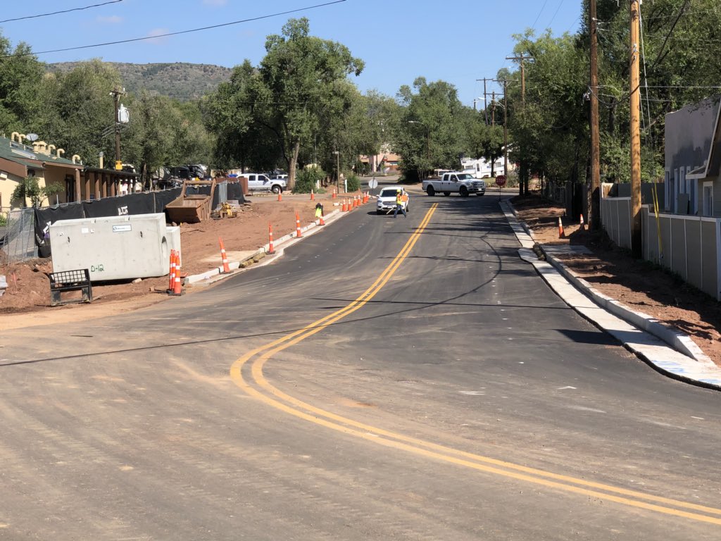 epccolorado_'s tweet photo. #WAAP update -  Columbia Rd is paved and back open.  Work continues at the bridge and we hope to have traffic on it soon. Meanwhile, Pikes Peak Ave at Ridge Rd is now temporarily closed. #traffic #TrafficUpdate https://t.co/ovrKsg1dNd