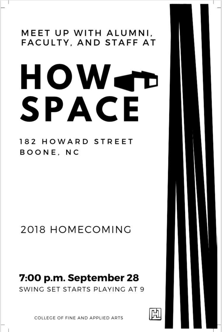 _HOWSpace's tweet image. Mark your calendars! The HOW Space homecoming event is Friday, September 28th from 7-10pm! We’re looking forward to seeing you there!