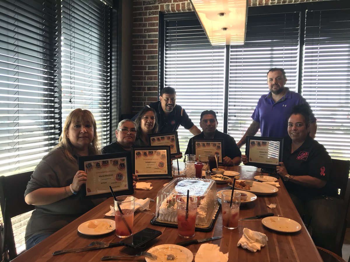 Team 6540 Laredo:  Taking  the ROCK solid foundation of our store for a luncheon.  Congrats to our 18 year anniveray associates.  Great times!!!!