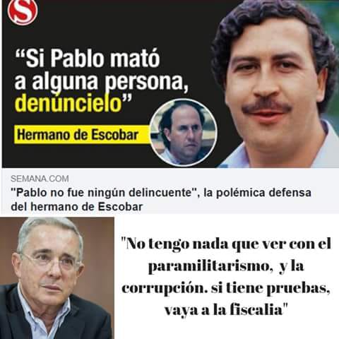 CartagoHumana's tweet photo. Dos personajes que le han hecho daño a nuestro país. https://t.co/isVRpP9WVD