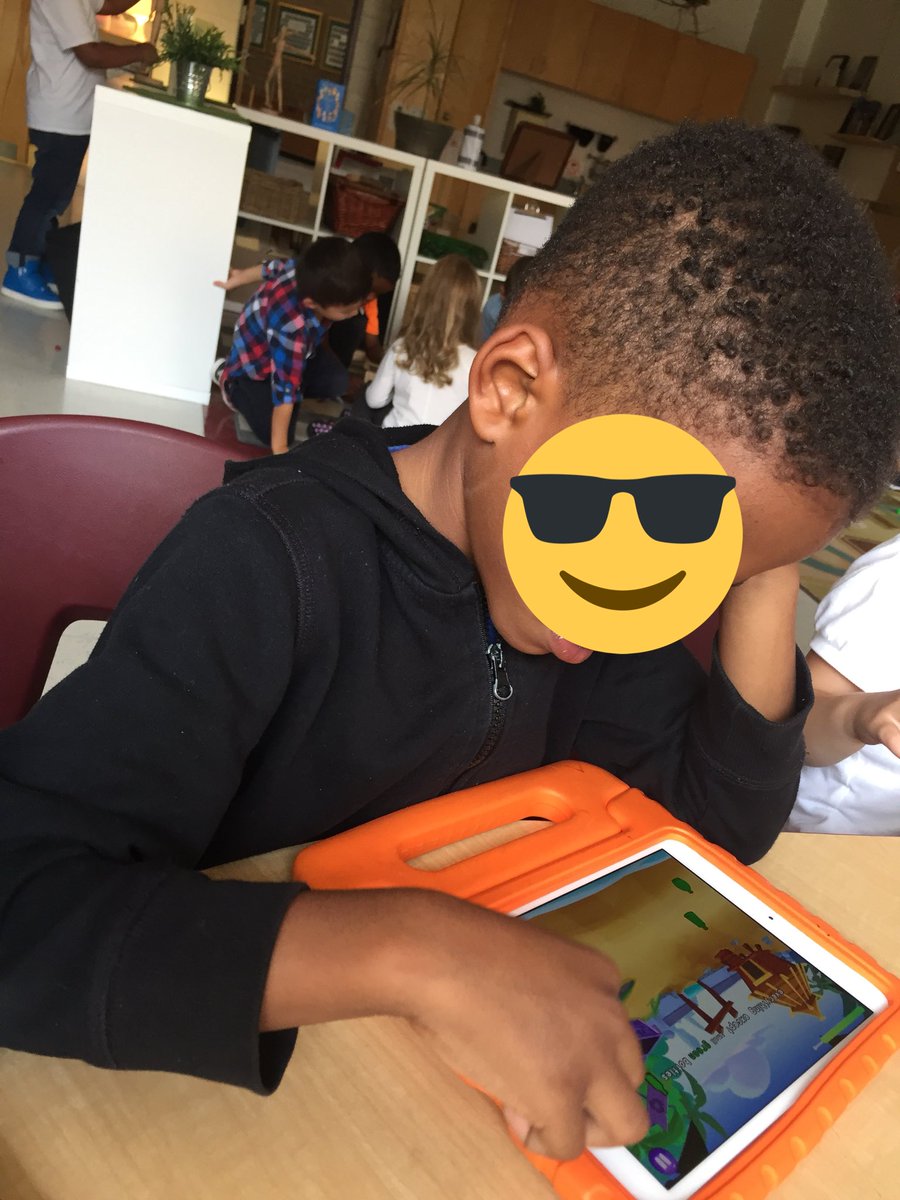 mrskitchenOCSB's tweet photo. Trying out #zorbitsmath and giving me a tutorial “I think this game is good because it gives me some math to do” #OCSBMath https://t.co/GNKJPuvOY0
