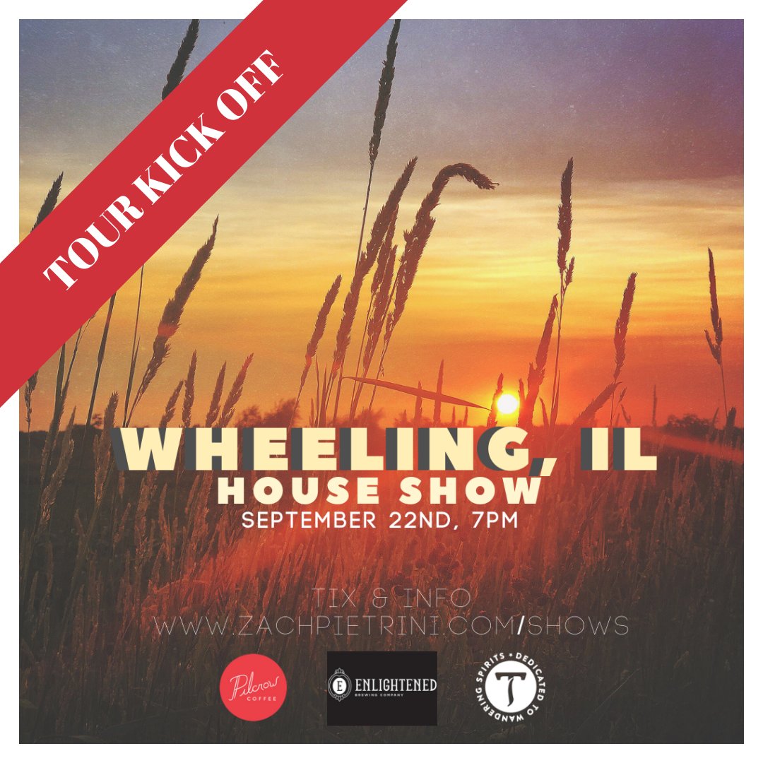 TOUR KICK OFF TOMORROW!!!!!! Grab tix at zachpietrini.com/shows