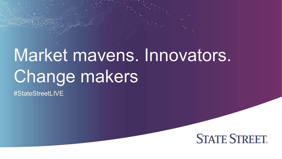 StateStreet's tweet photo. Market experts. Innovators. Change makers. Hear insights from @Clara_Durodie, @ghelaboskovich,  @JBeckerLuxSE, @EskoKilpi, @Getyoti, @eurasiagroup, @sbcColabFinTech and @sbcFintech by following #StateStreetLIVE on 26 Sept. https://t.co/L5mPh7FSkG