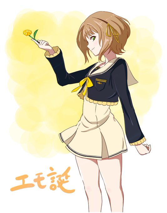 ぽてっちゅ♡さんがTwitterに投稿した鰐淵エモコ(ゾンビランドサガ)のイラスト。