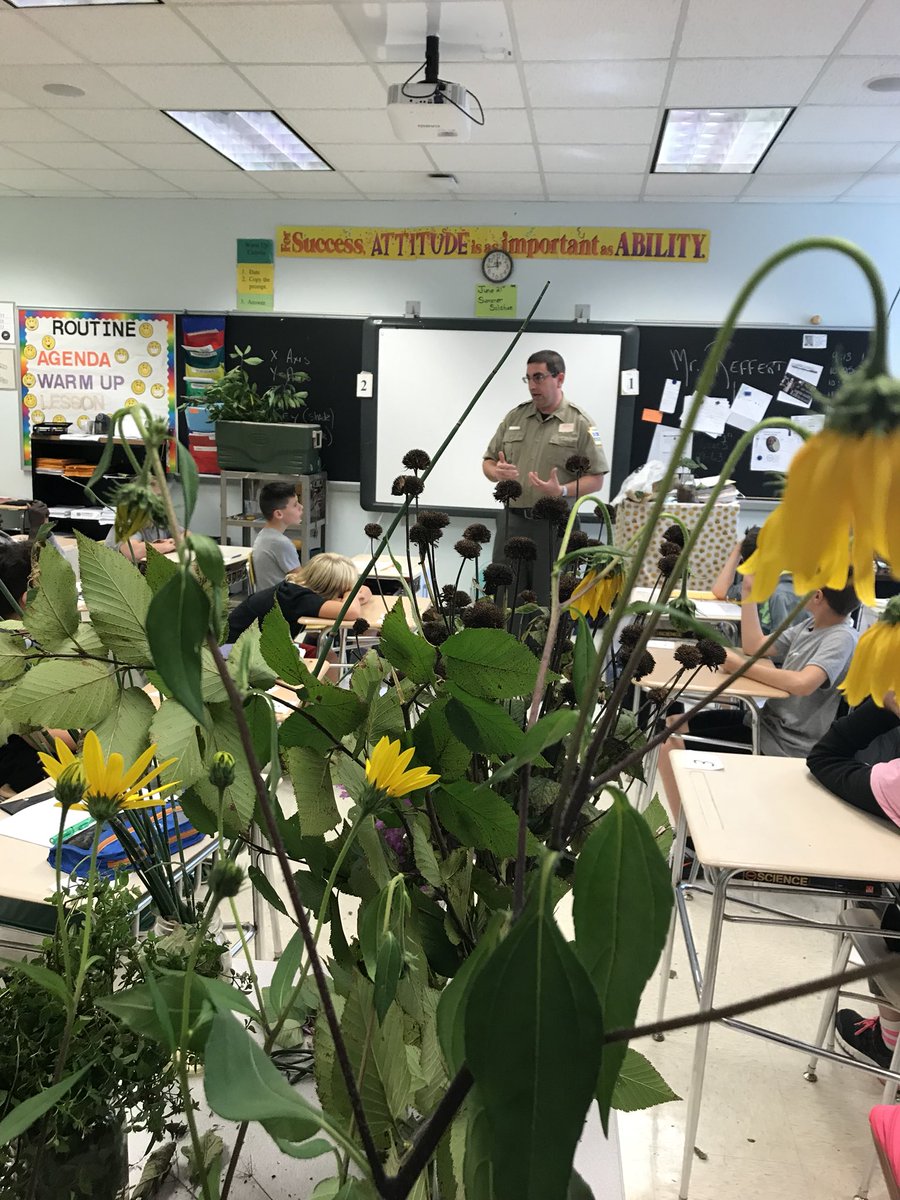 ReffertJeff's tweet photo. Mr. Miller, Raccoon Creek State Park, excites future Botanists!!!! @BWSDHarrisonMS @DCNRnews @visitPAparks https://t.co/ES4iiawxCr
