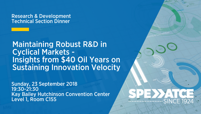 Get a head start on #ATCE2018 by attending SPE's Annual R&amp;D Panel Discussion, featuring Newpark's Senior VP of R&amp;D, Lynn Frostman. Tickets: go.atce.org/tws0021