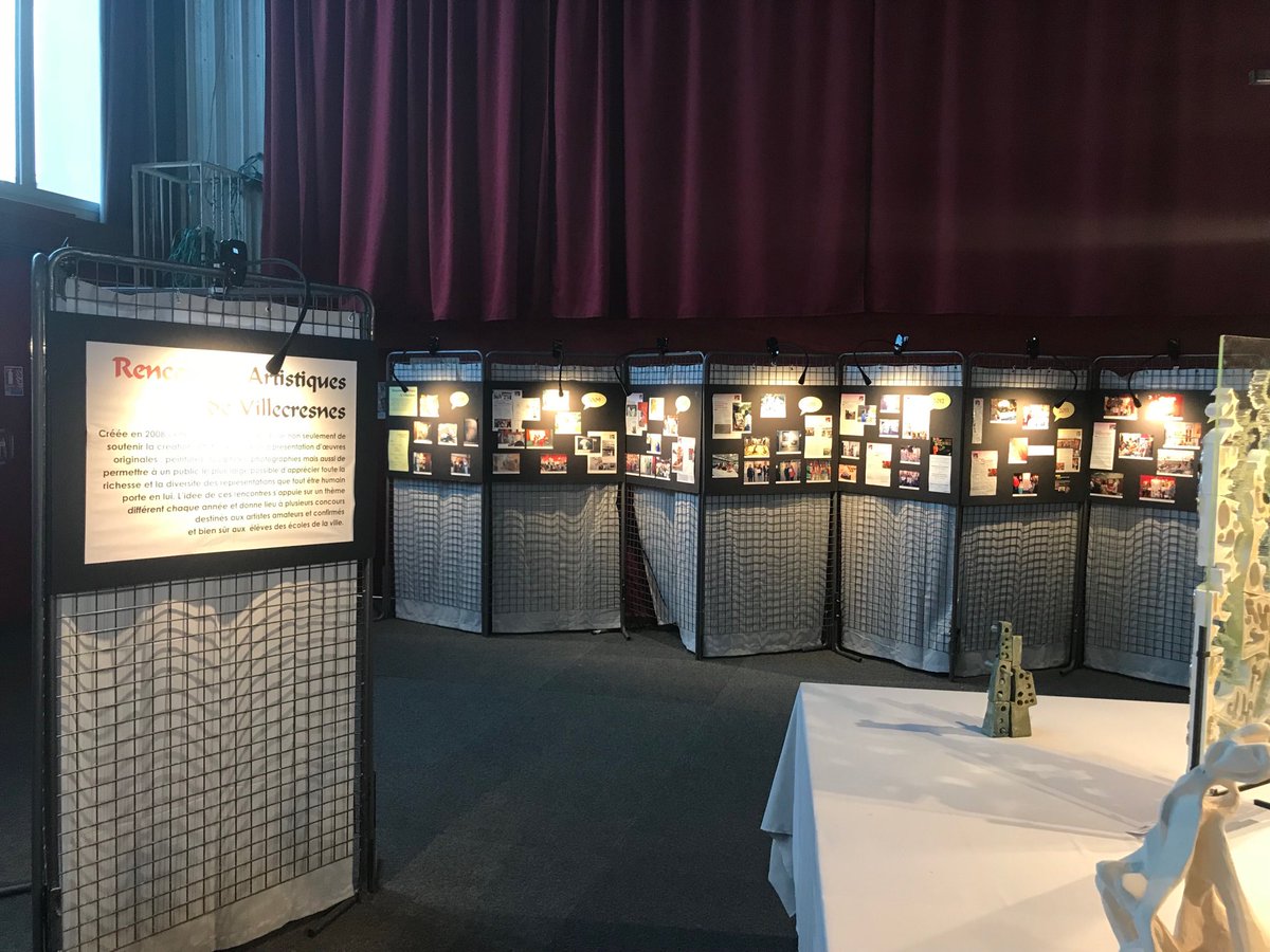 Installation des rencontres artistiques de <a href="/Villecresnes/">Villecresnes</a> pour un week-end d’expo et de concours : peinture sculpture photo avec l’ACSFV