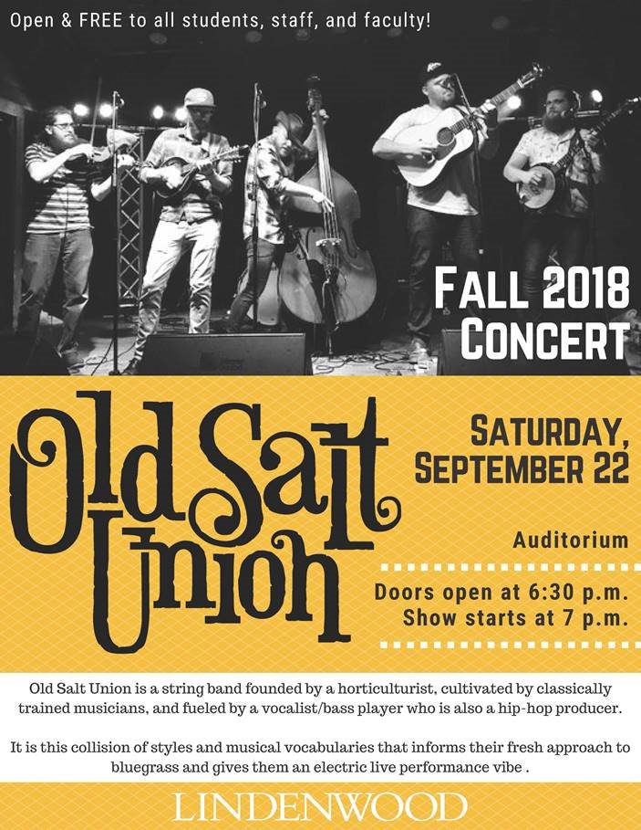 SigTauLUB's tweet photo. Don't forget to come see @OldSaltUnion tomorrow night in the LUB Auditorium!  Doors open at 6:30 PM, and the show starts at 7:00! @LU_B_activities https://t.co/b6V9UJYcSA