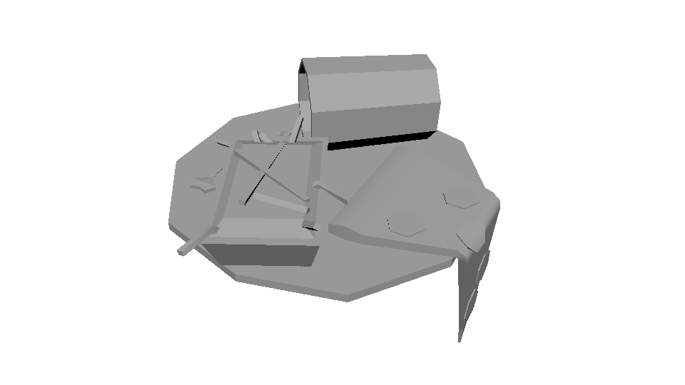 CeliaSandler's tweet photo. My only contribution to the #FoodChallenge is unfortunately just this wip. I had more planned and still will finish it, just not in time for submission nvn; #lowpoly #food #pizza #WIP #lowpolyfood https://t.co/bnsA9e0fKz
