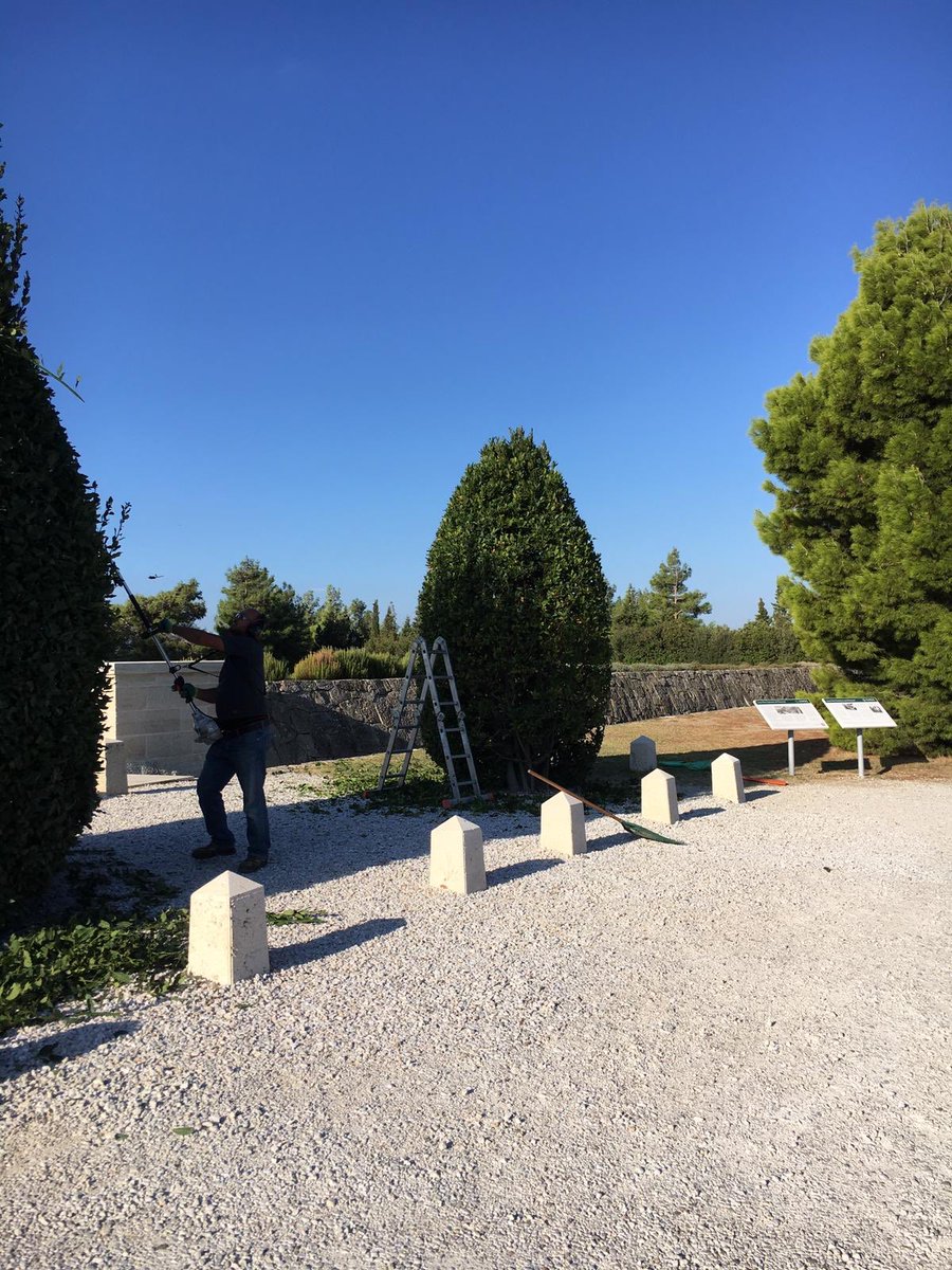 bnbgundogan's tweet photo. @CWGC @Tom_CWGC @AusConCanakkale #LonePine a little bit of pruning. Entrance looks better now. Thanks to @kuntizzella @canbaycan60 Alaattin and Bülent for the excellent job. https://t.co/7gxTaReENZ