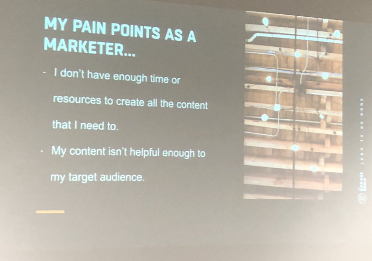 KristiMitchell7's tweet image. Justine @TheGarageGroup gets me. #TrueStory #AMAIgnite #marketing #contentmarketing