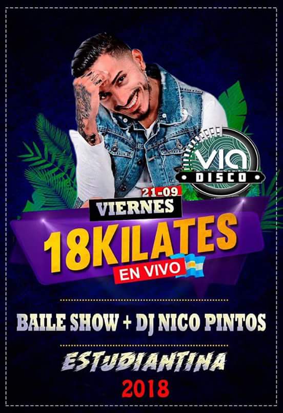 DakosMusic's tweet photo. ¡Hoy viernes 21 de Septiembre! @MaxiKilates #18Kilates
Festejando la Primavera se presentarán en estos lugares▶#FiestaDeLaPrimavera #MunicipalidadCuruzuCuatia #Corrientes ▶#ViaDisco #MonteCaseros ▶#DiosaGitana #ConcepciónDelUruguay #EntreRios https://t.co/VcXIDktAL0