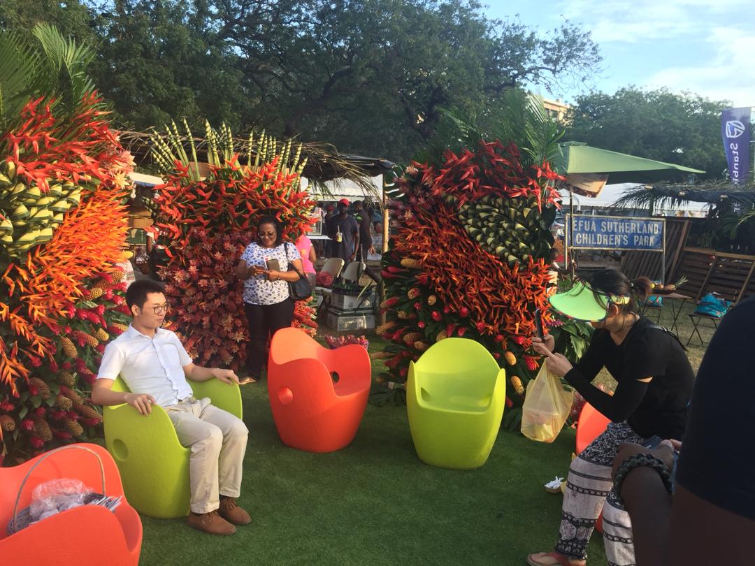 akuecklu's tweet photo. @NLinGhana Visit the Orange Corner at the 2018 Ghana Garden &amp; Flower Show @ Efua Sutherland Children's park from 21-26 Sept. #HollandGhanaGrowingTogether https://t.co/HDHm6obC85