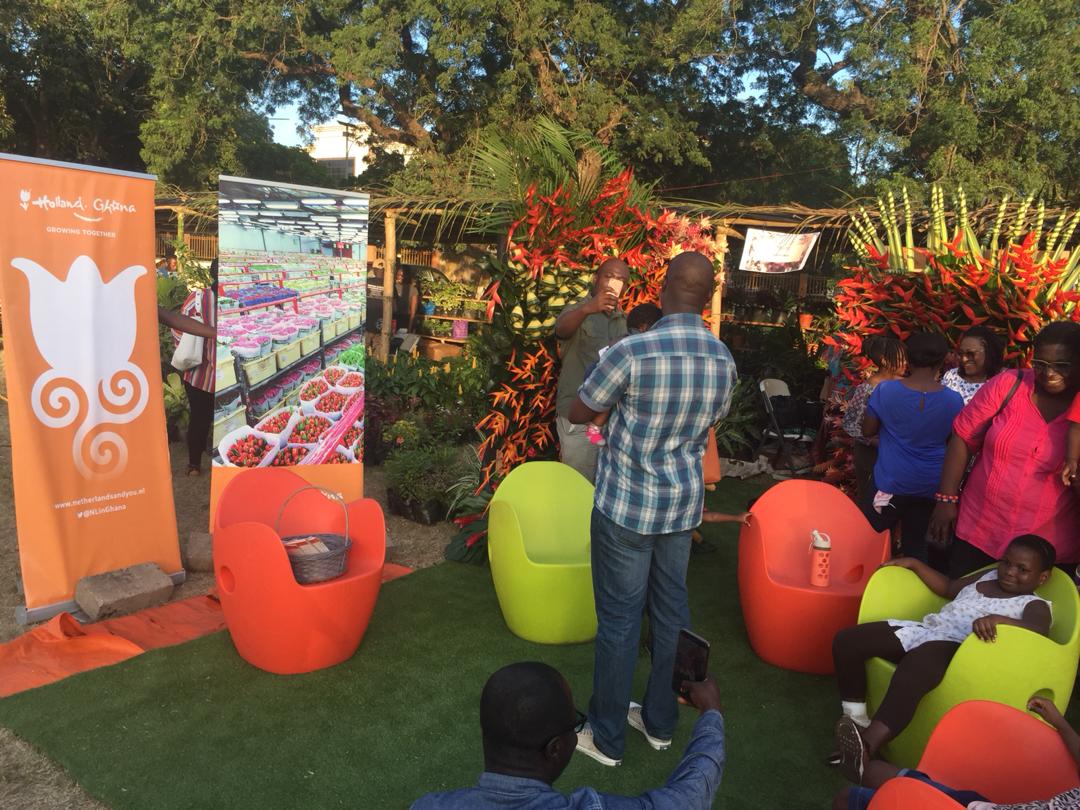 akuecklu's tweet photo. @NLinGhana Visit the Orange Corner at the 2018 Ghana Garden &amp; Flower Show @ Efua Sutherland Children's park from 21-26 Sept. #HollandGhanaGrowingTogether https://t.co/HDHm6obC85