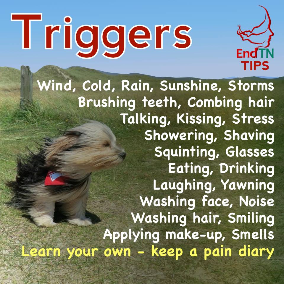 Try to learn triggers for your #TrigeminalNeuralgia. There may be some you can avoid.
facebook.com/endTrigeminalN…