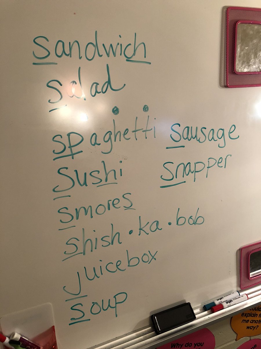Brainstorming and remembering targeted sound words we can “cook” over the fire with <a href="/SLCSpearson/">Pearson Elementary</a> 1st graders!