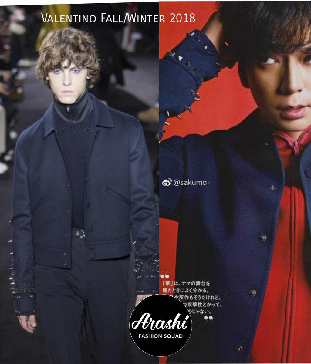 Arashi Fashion Squad Idthelook For His Gq Magazine November 18 Issue 松本潤 Is Wearing A Fw18 Valentino Jacket T Co D4wb6fpnrx