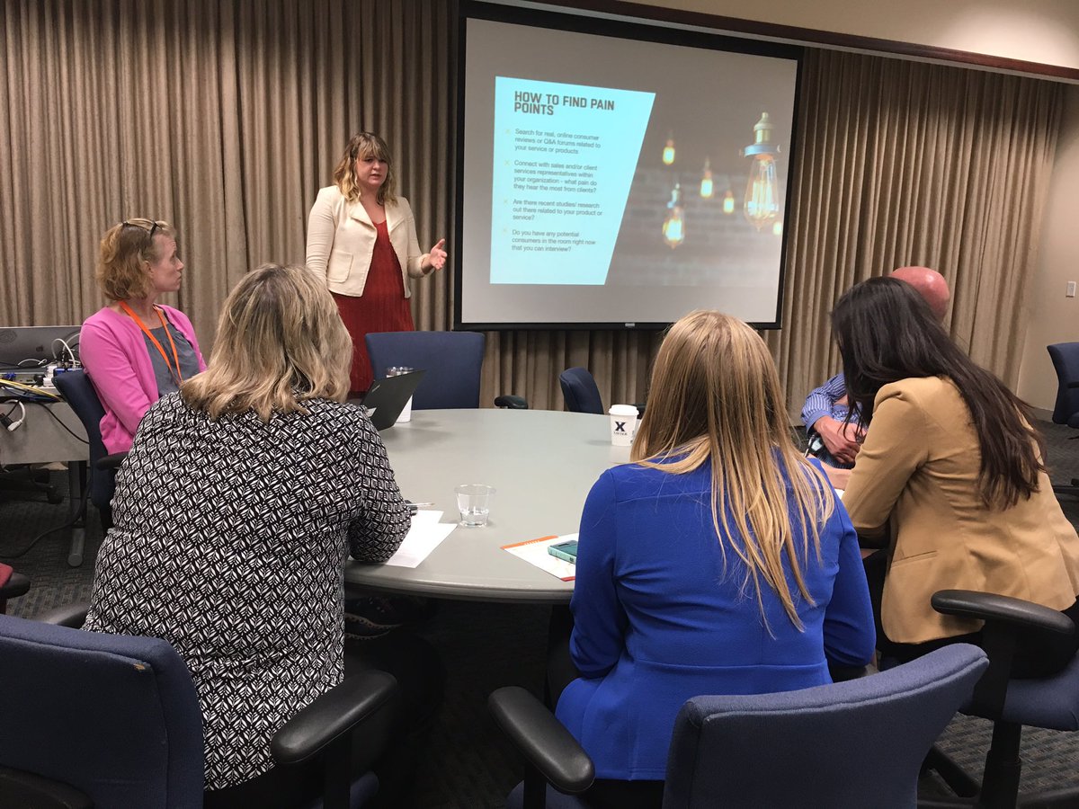 catire98's tweet image. Kicking off the @AMACincinnati Ignite sessions - @TheGarageGroup Justine Daley on Jobs to be done as a way to solve customers pain points, drive innovation, and excel at #CustomerExperience #AMAIgnite #CX #Cincinnati #marketing