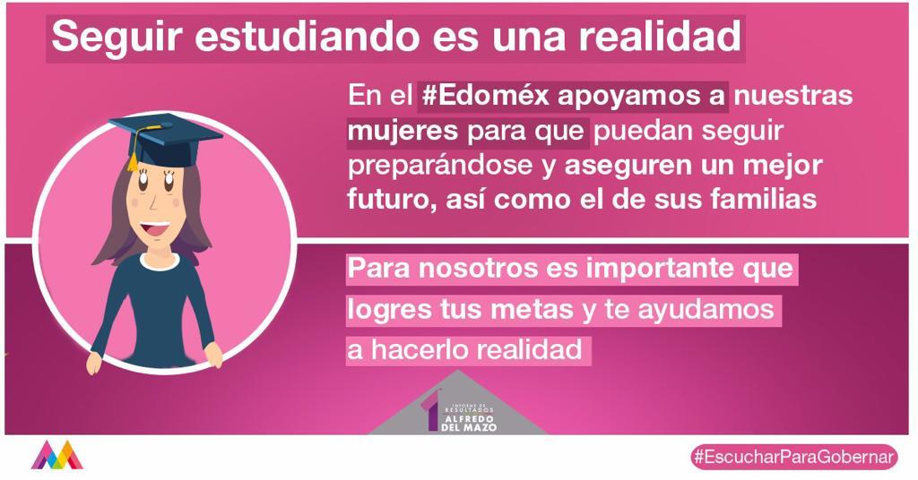 secti_edomex's tweet photo. #1erInformeEdoméx Con el programa #FamiliasFuertes con becas rosas contribuimos a la disminución del rezago educativo en las mujeres del #Edoméx #EscucharParaGobernar https://t.co/exEmYWl8PD