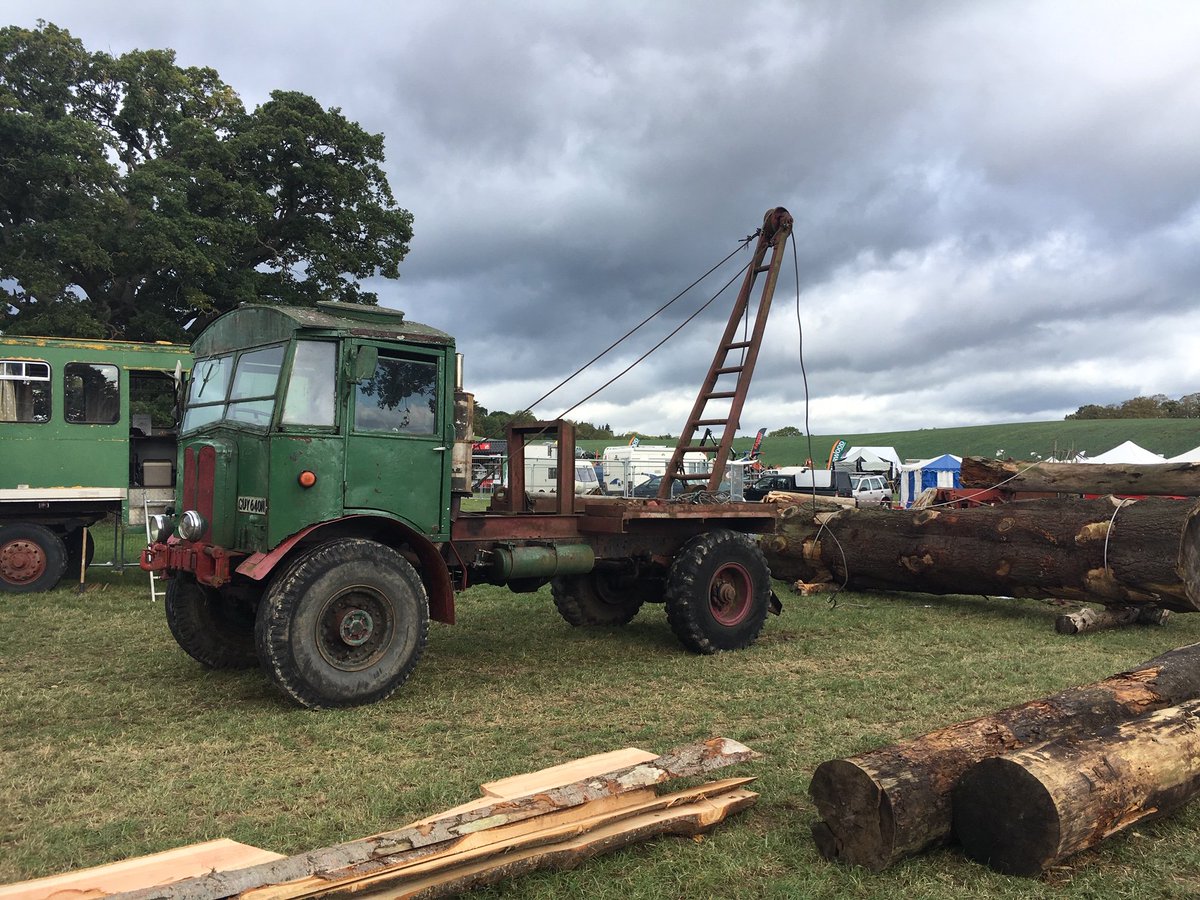 Saw a wonderful #matador #aecmatador at the #APF2018 : In the late 1980s I used one in and around Yorkshire for #timber extraction needing arms of Garth to steer it and it rode up on its haunches when you hauled #logs in. Great memories thank you :) #forestry #arboriculture