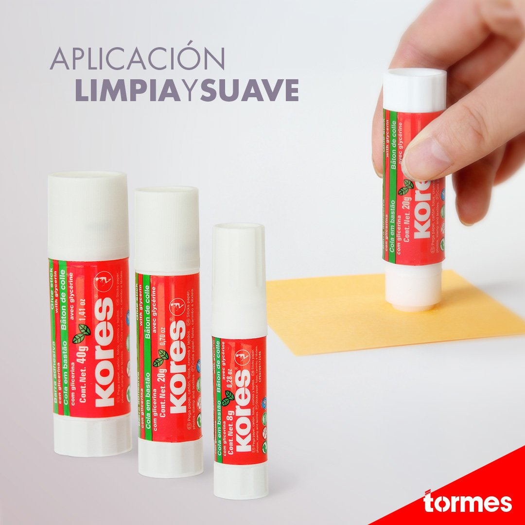 tormes_ca's tweet photo. Gracias a que las barras adhesivas de Kores contienen glicerina, su deslizamiento es más liso, lo que le permitirá realizar sus tareas de manera práctica y sin dañar el papel. #Venezuela https://t.co/ugX1sqXZwZ