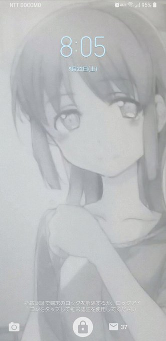 こんなロック画面とホーム画面でも引かないよって人rtのtwitterイラスト検索結果 古い順