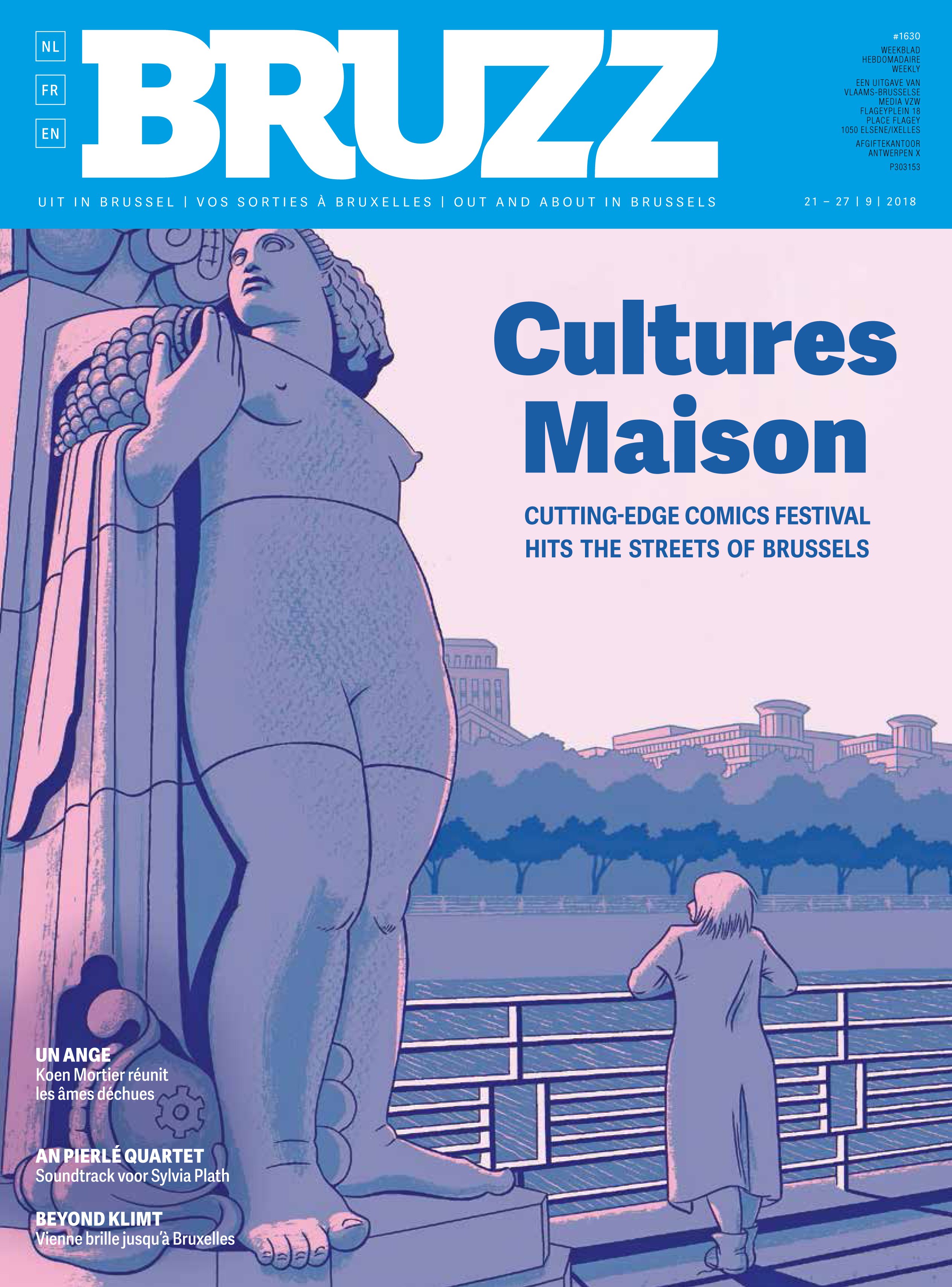 Downtown Baleinwalvis Luik Conundrum Press on Twitter: "Rebecca Rosen on the cover of @BRUZZbe for  launch of Flem in Brussels at @CULTURESMAISON! https://t.co/8VHILjIvNe  https://t.co/XWKYd7DcnZ" / Twitter
