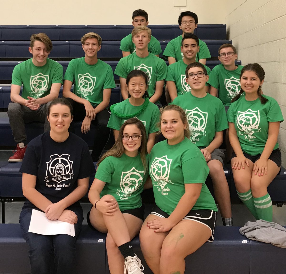 StPatrickHouse's tweet photo. Ready for the Homecoming Games! #luckoftheirish https://t.co/8wQn801EtP