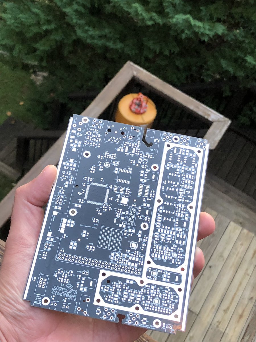 The final CloudSDR boards look great! It’s almost time to build the first batch. #SDR #radar #cubesats #drone #sigint