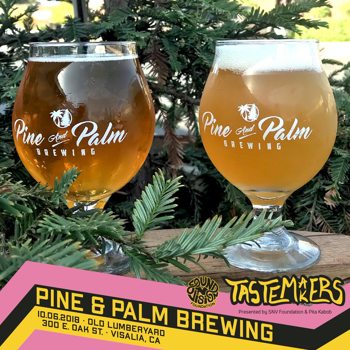What's your type? 🤔

Whether it's hoppy or tarty, #Fresno's Pine and Palm Brewery will be serving a variety of cold brews to quench your thirst at #TastemakersFestival2018! Get your tickets now at TastemakersFestival.com! 🍻 #DrinkLocal #FresnoBeer #CraftBeer