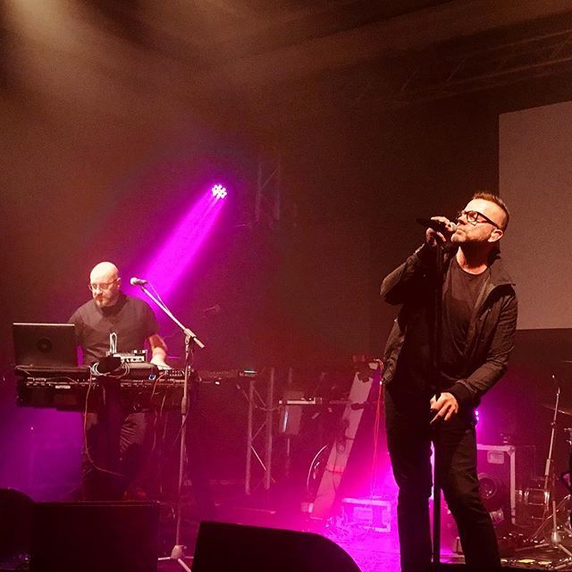 Dingerz's tweet photo. MINE opening for mesh! #danielmyer #marcusmeyn #camouflage #mesh #MINE #erfurt #germany #concert https://t.co/Xb1SBM02So https://t.co/x5a9dHwD3R