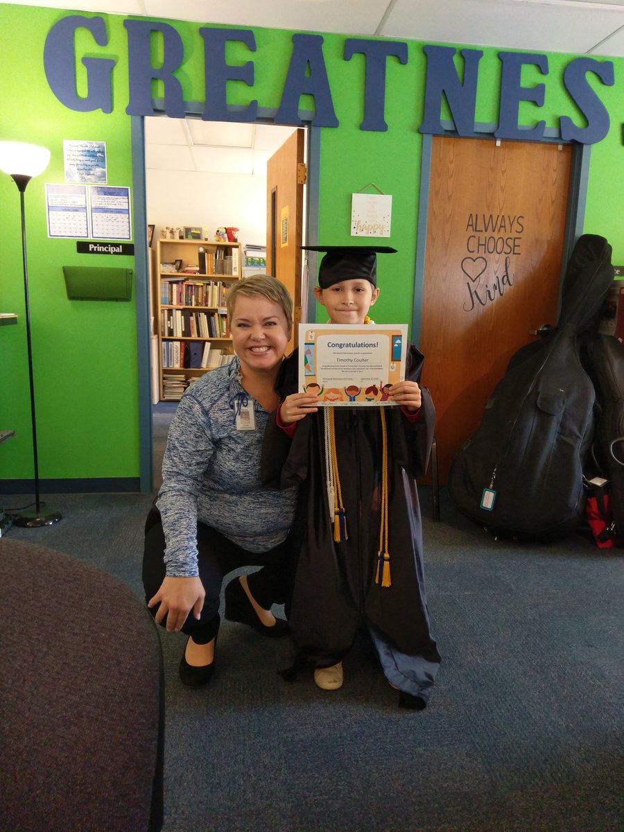 A day of celebration.  Two students graduating from Check in/ Check out charts.@leahmmcopeland <a href="/Donettashares/">Donetta</a> <a href="/WinnwoodRocks/">Winnwood Elementary School</a> #wwproud