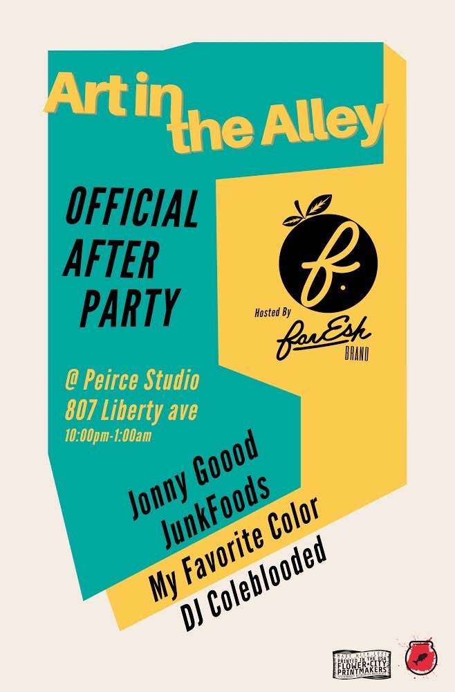 farESHBrand's tweet photo. .@REDFISHBOWLart &amp; farESH Brand 

We’re LIVE at Peirce Studios Downtown Pixburgh  w/ @JonnyGoood, @myfavcolor_ , Junk Foods &amp; @djcoleblooded for the Official After Event for the @CulturalTrust Gallery Crawl

18+

FREE https://t.co/SwQdF0VFCy