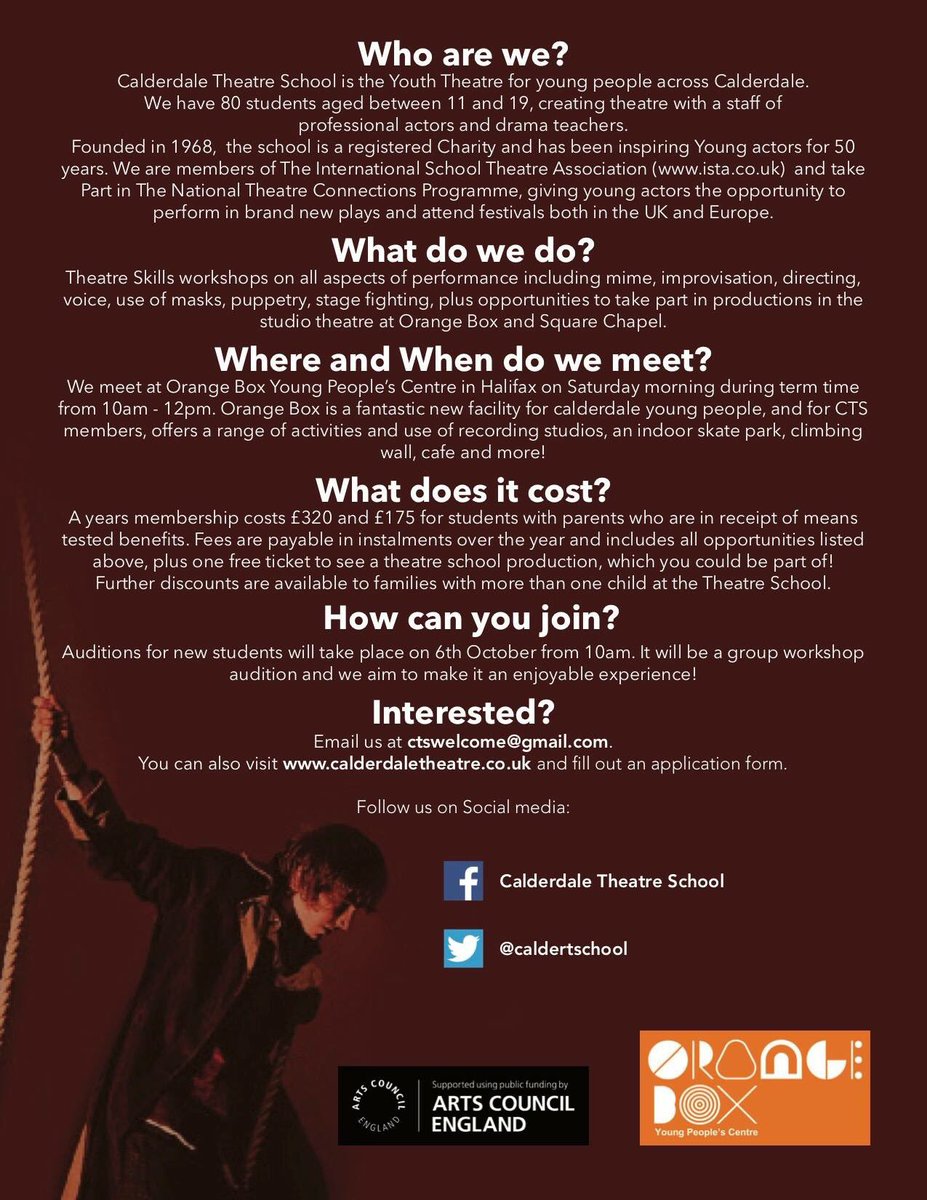 Calderdale Theatre (@caldertschool) on Twitter photo 