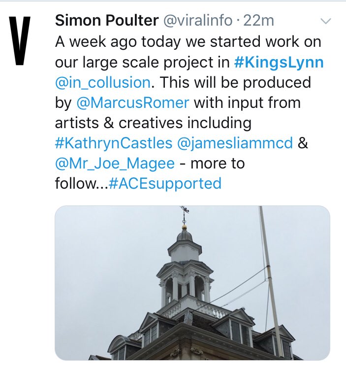 MarcusRomer's tweet photo. - I will be producing the premiere of the first ever Active Reality large scale project for @in_collusion in #KingsLynn From November to December this year - with a fantastic and brilliant new cast & team - #ActiveReality #HappeningNow cc @viralinfo @Rachel_Drury https://t.co/2s3NQt19rg