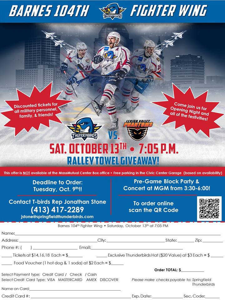 MANGFamily's tweet photo. The Thunderbirds' opening night is October 13th! Take advantage of this great opportunity for discounted tickets. #funfri https://t.co/SvsHnINYNH