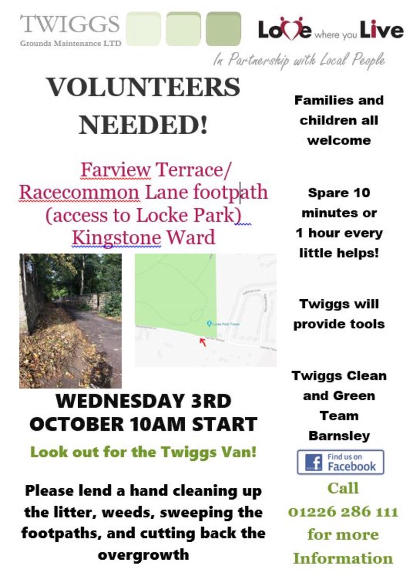 Twiggs On Twitter Some Fantastic Volunteering Activities With Our Clean Green And Tidy Teams Over The Next Few Weeks Step Up And Make A Difference Lwylbarnsley Centralteamarea Vabarnsley Dearneareateam Barnsleynthteam We