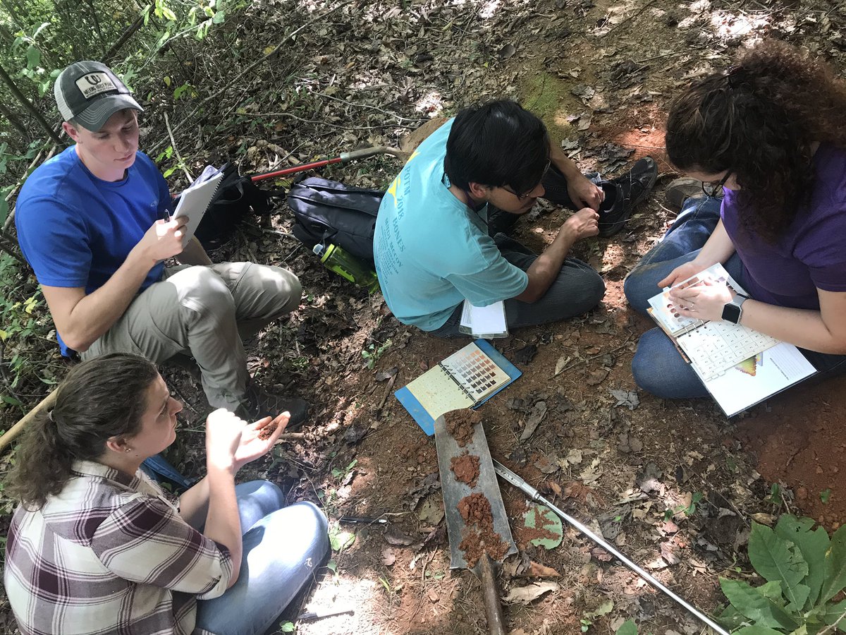 jp_gannon's tweet photo. Talking soil with some new and returning #undergraduateresearch students @WCU #fridayfieldday https://t.co/iZvIy2ASv3