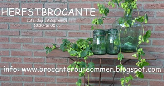 Zaterdag 29 september 2018 organiseren we in Ommen een kleinschalige herfst brocante! Er zijn vier brocante adresjes die hun deuren openen. Van harte welkom! #brocante