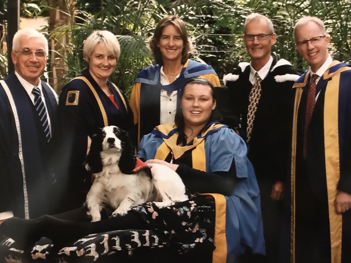 LucyAlexandria's tweet photo. This happened today! I received an Honorary Degree of Master of the University from the @OpenUniversity. Thank you so much @SteveHutchi, @JosieAFraser and @frankmonaghan. Such a magical day. Hugely honoured to receive such a distinction. 
Lucy Watts MBE MUniv https://t.co/Kn2DcRHJia