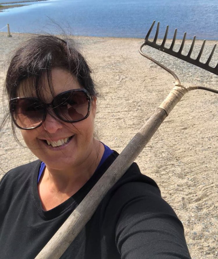 Prepping the beach for tomorrow’s #swimbikerun!!!