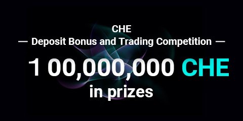 BitMartExchange's tweet photo. 💰100,000,000 CHE (@CryptoHarborPJ) to giveaway for the CHE deposit bonus &amp; trading competition! The first 1,000 participants to deposit equal or greater than 1 ETH will get 65,000 CHE! Trade CHE and win up to 14,000,000 CHE! Come get your candy! Detail https://t.co/VL4CavCdLz https://t.co/6B8OAemdOa