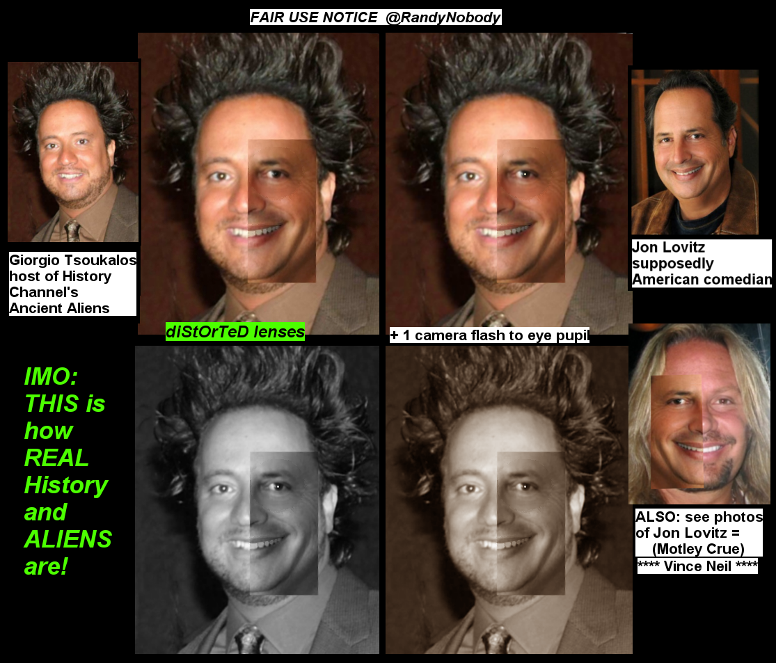 RandyNobody's tweet photo. L@@K-#IF U DON'T #SEE A #PHOTO=#CENSORED by @twitter
#JonLovitz #GiorgioTsoukalos
#ActorCon #UFO #aliens #AncientAliens #history #HistoryChannel #FAKEhistory #HistoryISfake #wth #wtf #wow #bs #MotleyCrue #music #musica #rock #metal #heavymetal #rockmusic #pop #popmusic #singers https://t.co/x23ui5fPrr