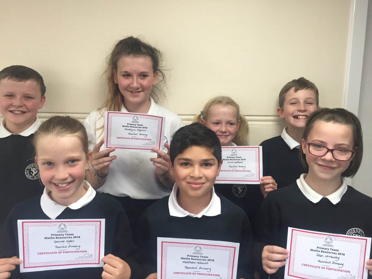 ThornhillPS1's tweet photo. Congratulations to our P7 pupils who were awarded certificates for taking part in the McLaren Maths Challenge last week. #TPSMaths https://t.co/k6ujlFYZ4N