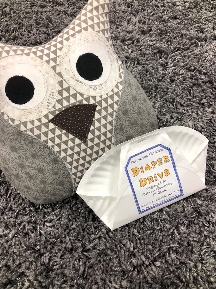 LibertoOwl's tweet photo. First Grade is collecting DIAPERS and WIPES to help those affected by Hurricane Florence! Start bringing in donations to the purple hall all next week 👊🏼 #owlsome #OakviewCares @OakviewElem @WCPSS @WCPSSTeam https://t.co/zS2cMjbseD